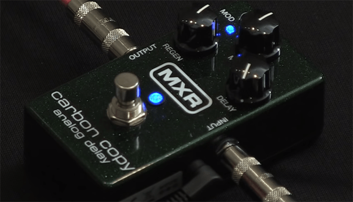an analog delay pedal